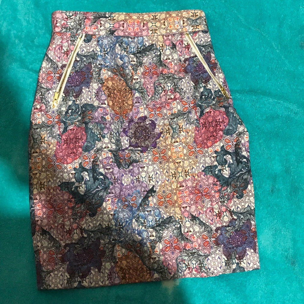 Vibrant floral skirt